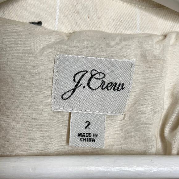 J. CREW Alfie Blazer in Denim Stripe Ivory Cream White {3Q24} - Picture 7 of 9